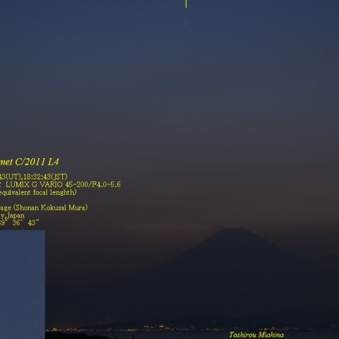 パンスターズ彗星　C/2011 L4