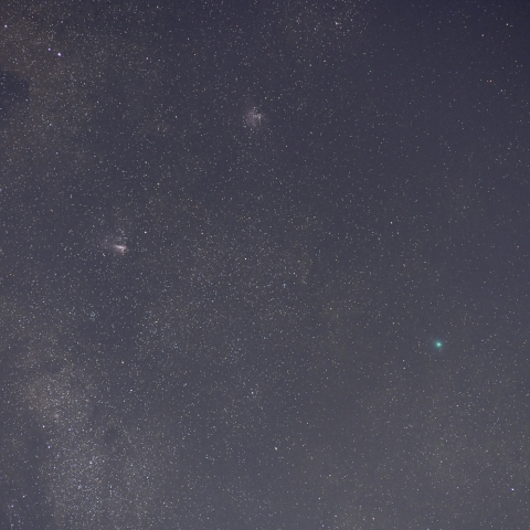 スワン彗星と天の川
