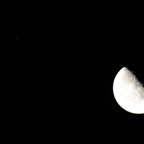 土星と月の接近