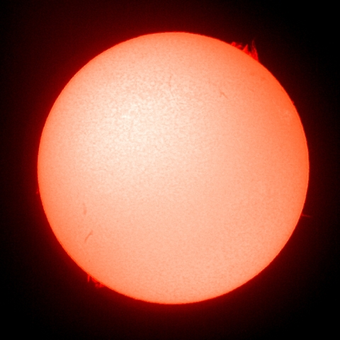 ２０日の太陽プロミネンス