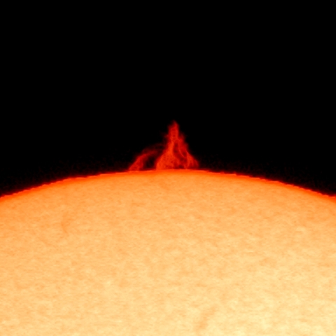 ２２日の太陽プロミネンス