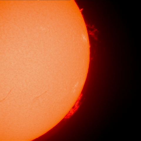 10/29 の太陽プロミネンス