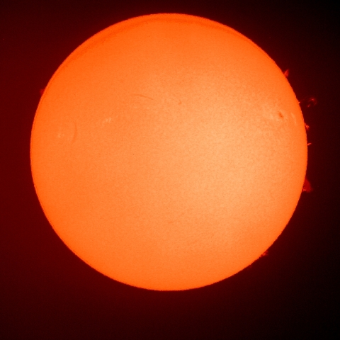 4/18 の太陽 (プロミネンス放出)