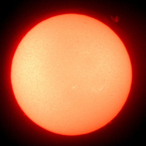 放出されるプロミネンス