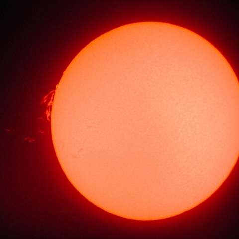 夕刻の巨大プロミネンス ３