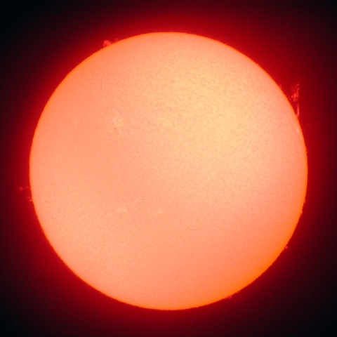 １５日の太陽プロミネンス