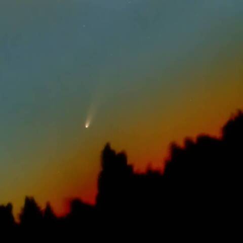 見えてきた紫金山アトラス彗星　C/2023A3