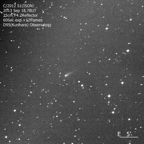 9/19朝のアイソン彗星(C/2012 S1)