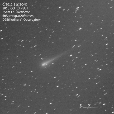 10/14早朝のアイソン彗星(C/2012 S1)