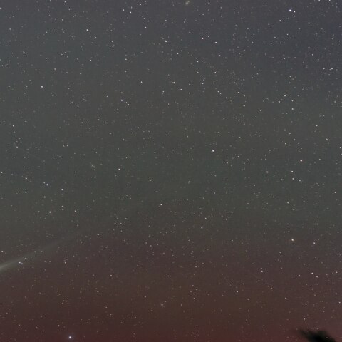 10/17夕空のLemmon彗星(C/2025 A6)