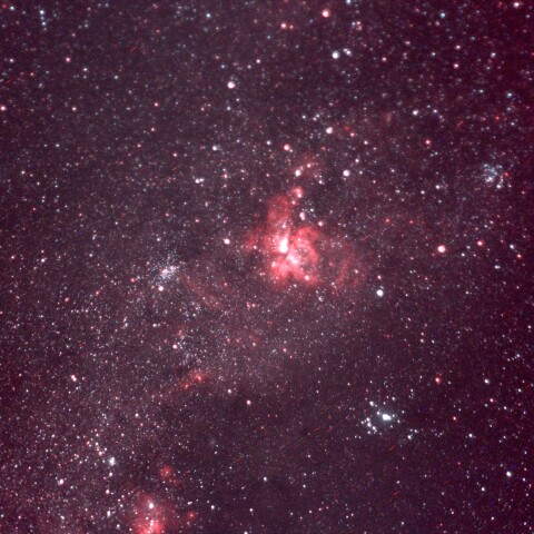 ウユニ塩湖のηカリーナ星雲