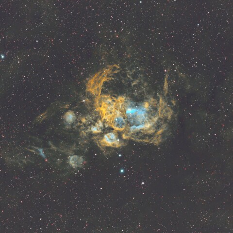 NGC6357 彼岸花星雲 SHO合成