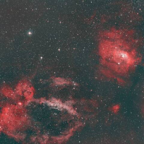 カシオペア座　ケフェウス座の境界付近 HOO