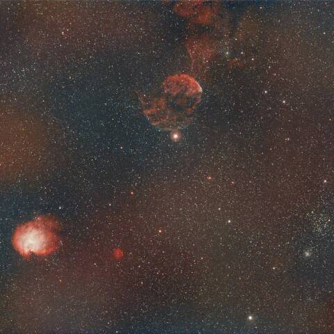 M35 NGC2174モンキーフェイス星雲 IC443クラゲ星雲