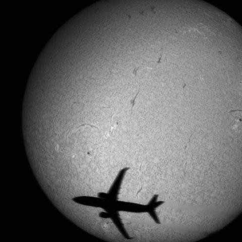 9月29日　飛行機太陽面通過