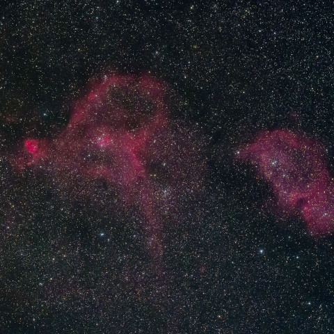 ハート星雲・胎児星雲