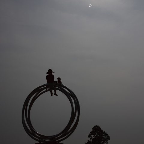 霞ヶ浦の金環日食