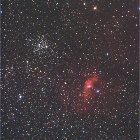 NGC7635:バブル星雲＆M52