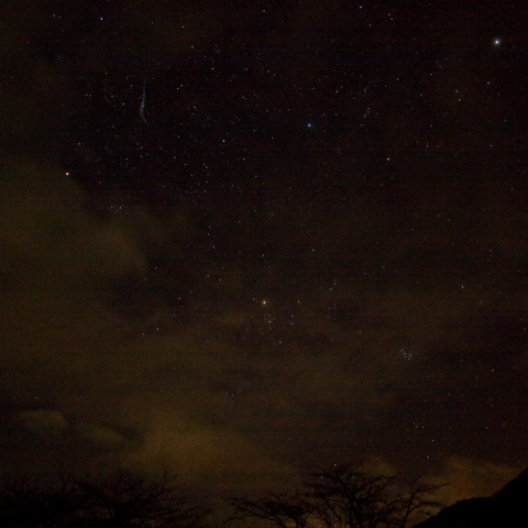 しし座流星群の流星痕