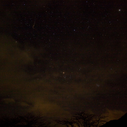 しし座流星群の流星痕