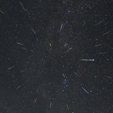 ペルセウス座流星群・放射点付近
