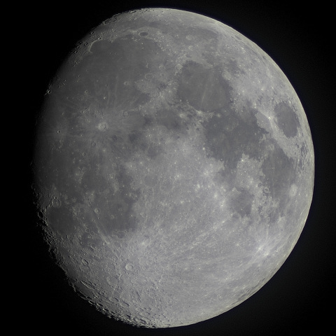 スリービーチ スーパーチビテレ60による月齢11.2の月面