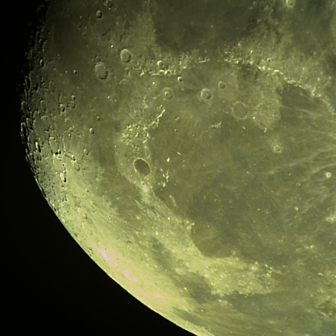 月齢17.6 アペニン山脈、雨の海、虹の入り江