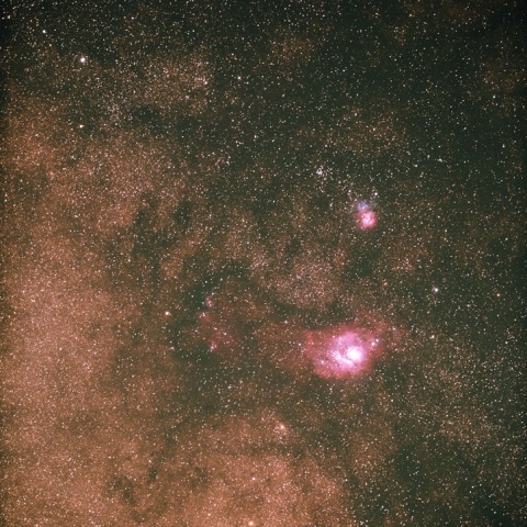 M20＆M8＆猫の手星雲