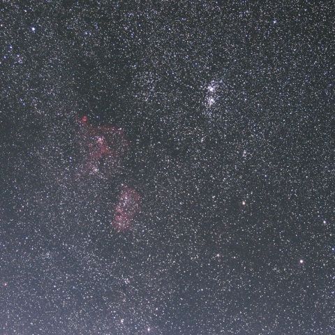 二重星団＆ハート星雲＆胎児星雲