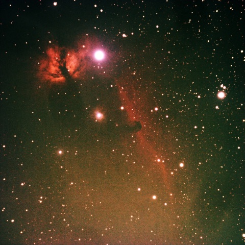 光害地の馬頭星雲IC434