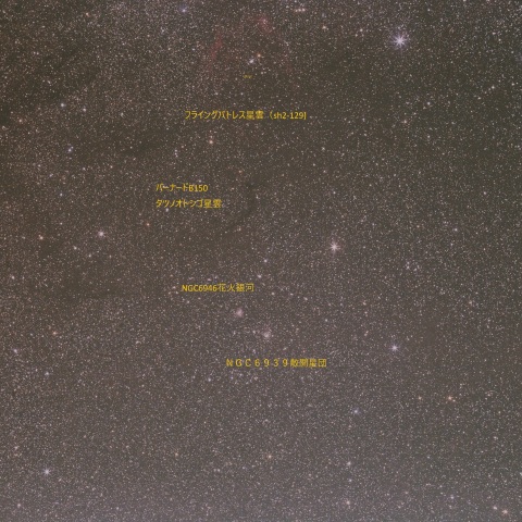 sh2-129～NGC6939周辺