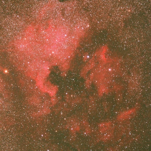 はくちょう座のNGC7000　IC5067