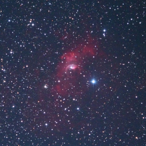 バブル星雲と散開星団