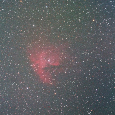 自宅（光害地）でのパックマン星雲