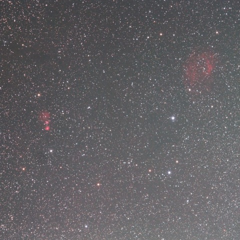 オリオン座東部三兄弟星雲＆Sh2-261星雲