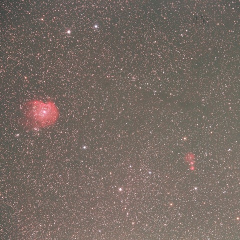 モンキー星雲＆Sh2-254-3小星雲群
