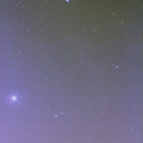 光害地での魔女の横顔星雲