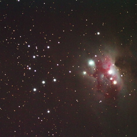 光害地、オリオン座のランニングマン