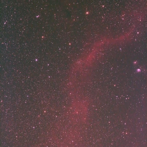 オリオン座のバーナードループ附近