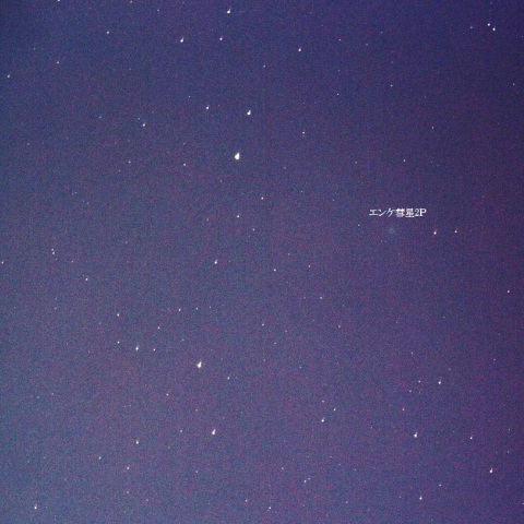 光害地でのエンケ彗星