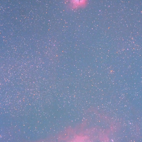 光害地でのM20＆M8