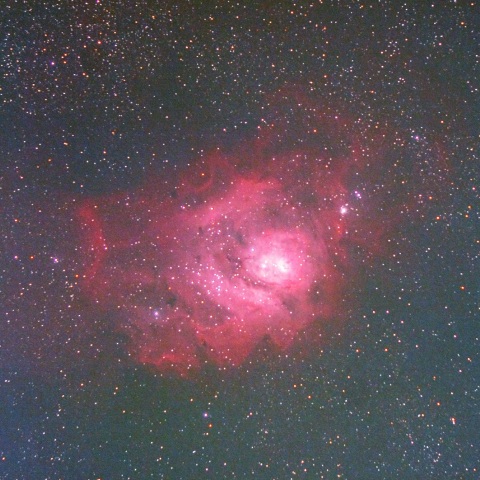光害地での干潟星雲