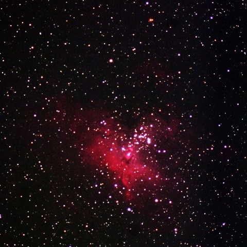 光害地でのわし星雲