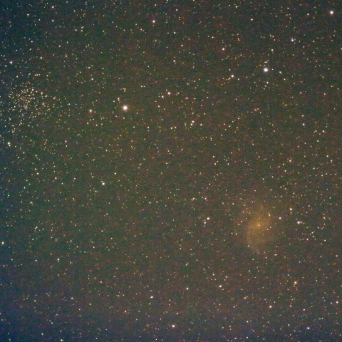 NGC6946（銀河）NGC6939（散開星団）