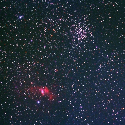 市街地でのＭ52＆NGC7635