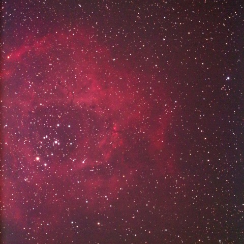 市街地での「ばら星雲」