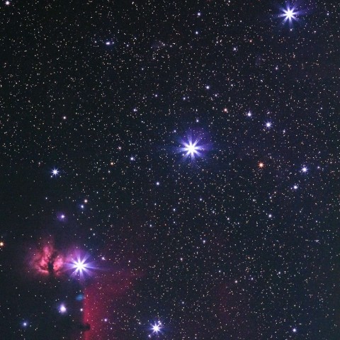 オリオン座の三ツ星＆星雲