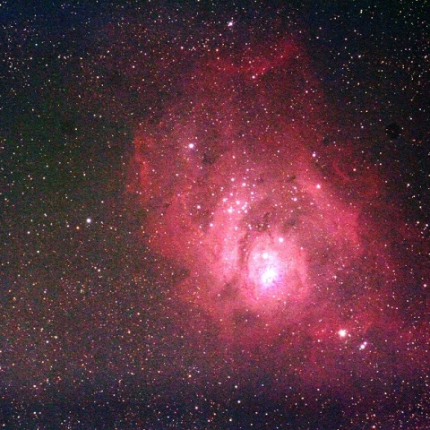 月明かりでの干潟星雲