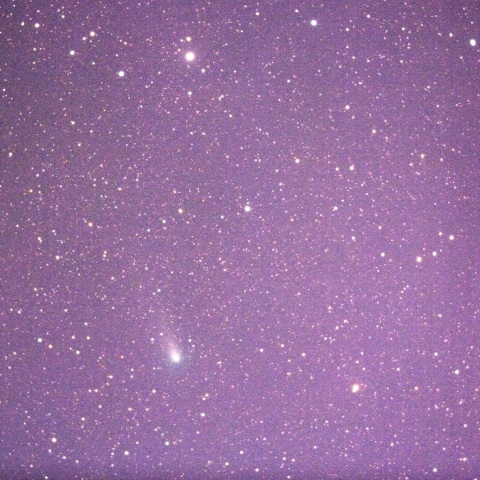 キリン座付近をジャコビニ・チンナー彗星