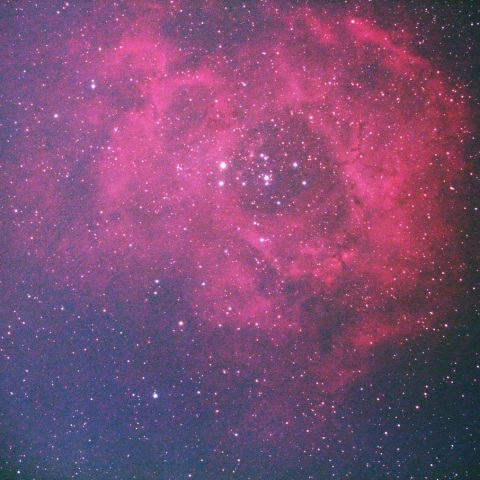 市街地でのバラ星雲